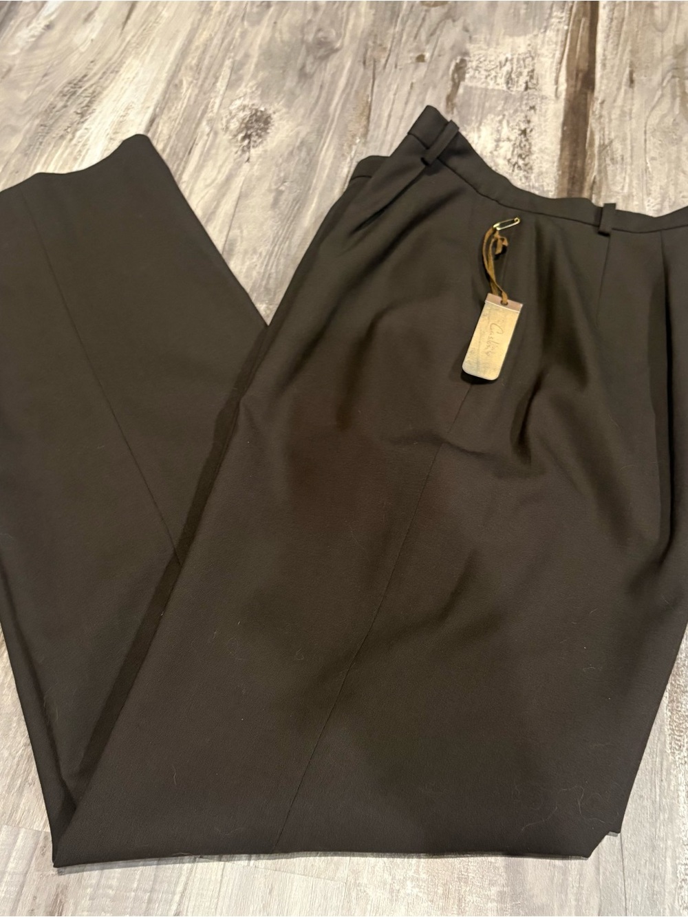 Vintage Women’s Caslon Pleated Trouser Pants Cafe Color SZ 8 NWT